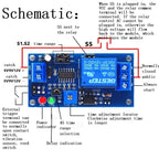 12V DC Delay Adjustable Timer Relay Module for Universal Applications