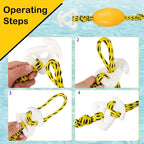 17FT Polyester Boat Tow Rope for Skiing (4800 lbs Tensile Strength)