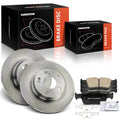 Rear Disc Brake Rotors & Ceramic Pads for Honda Civic (2017–2020)