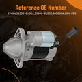 Starter Motor for Nissan Sentra 1.8L (2003–2005) 23300-8U300 1.4kW CW PMGR