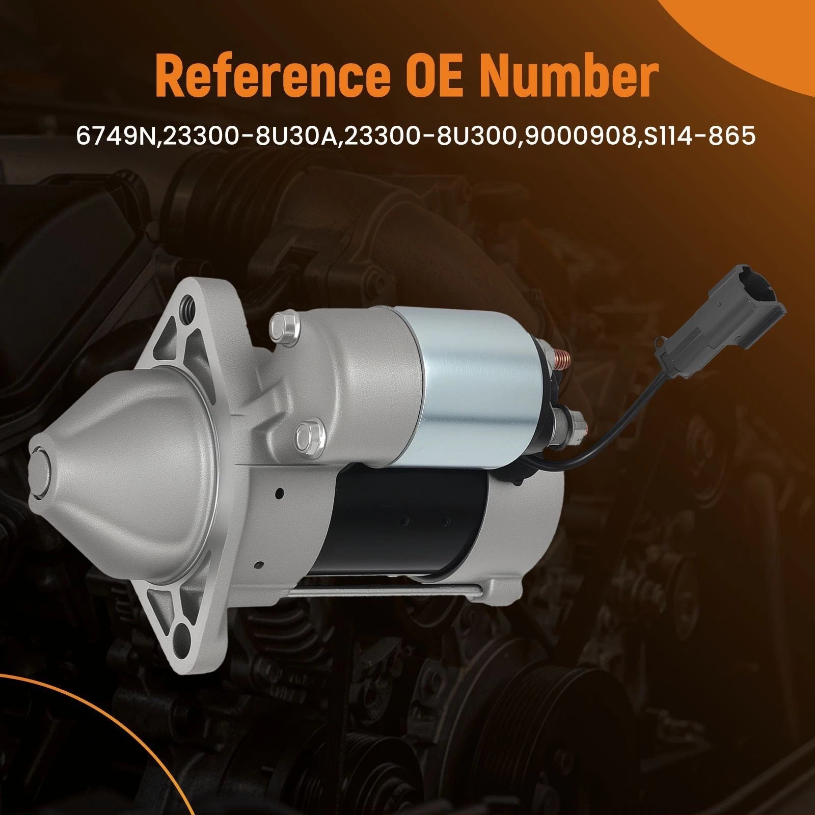 Starter Motor for Nissan Sentra 1.8L (2003–2005) 23300-8U300 1.4kW CW PMGR