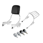 Sissybar Backrest Luggage Rack Docking Kit for Harley Softail (2018–2023) Chrome
