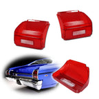 2X Red Tail Light Lenses for Chevy Chevelle Malibu (1969)