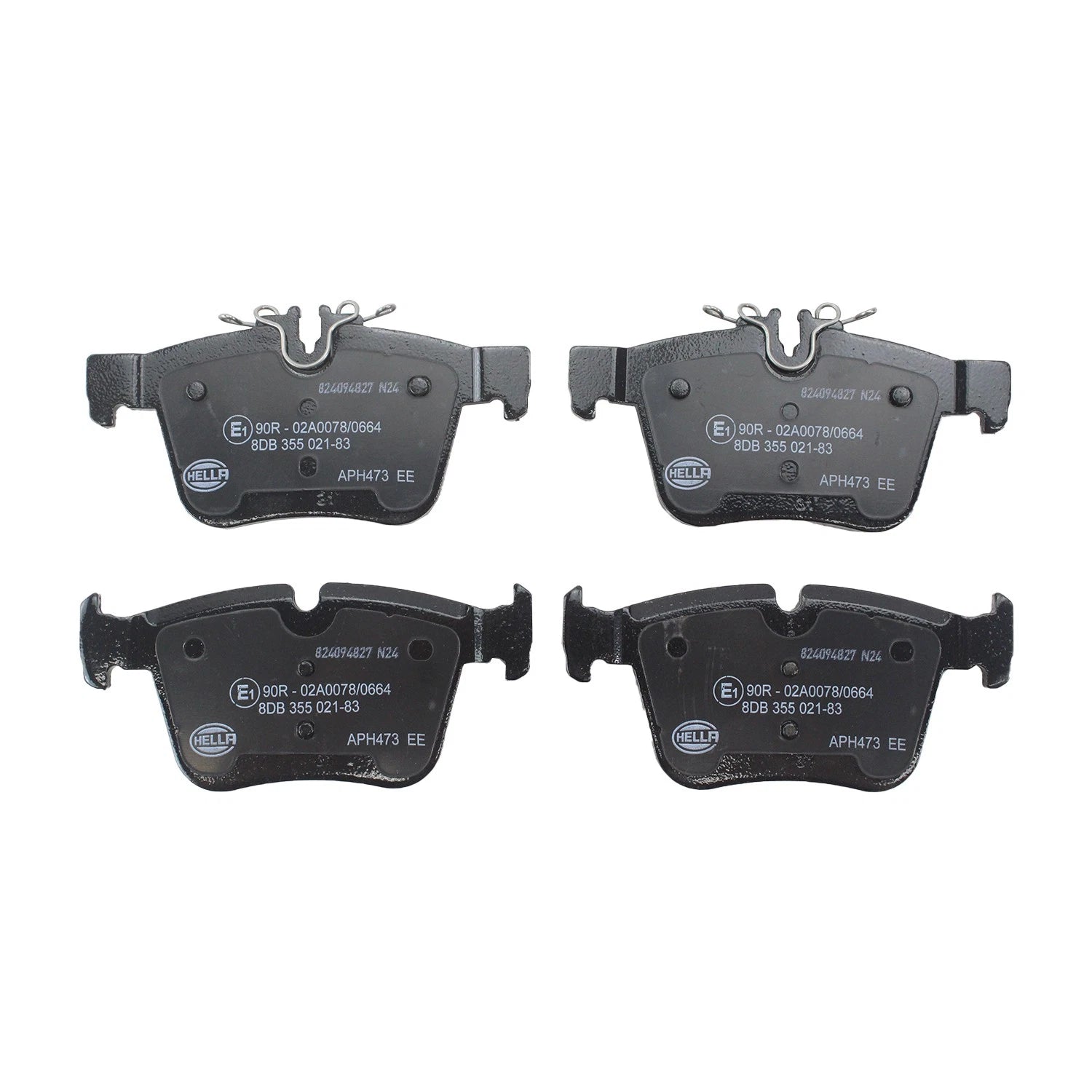 Set of 4 Rear Disc Brake Pads for Mercedes W205 C300 C350e C400 (355021831)
