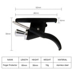 ABS and Stainless Steel Fishing Lure Casting Aid Finger Protector Tool