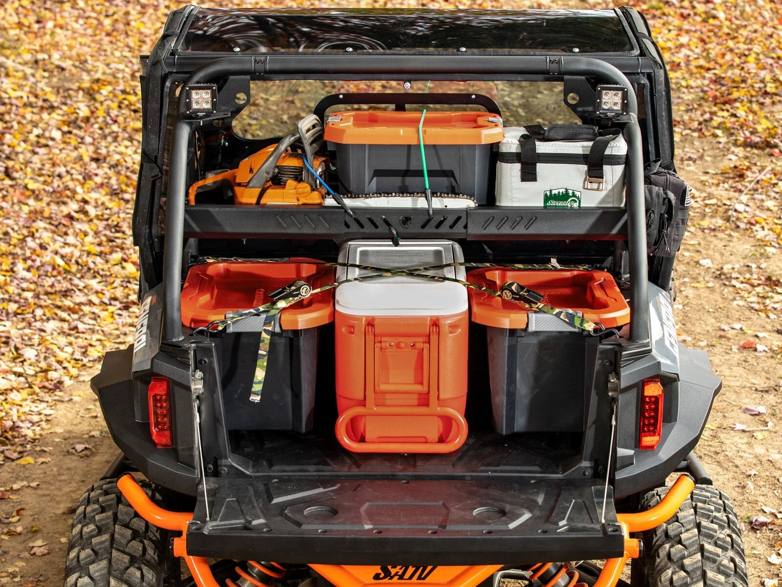 Accessory Bar with Shelf & 2 Cube Lights for Polaris General XP 1000 (2019–2023)