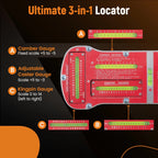 Magnetic Camber Castor Kingpin Gauge Tool for Automobile (—)