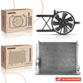 A/C condenser and cooling fan assembly for Nissan Frontier Pathfinder Xterra