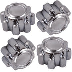 Set of 4 Chrome Wheel Center Hub Cap Dust Covers for Ford F250 F350 Excursion