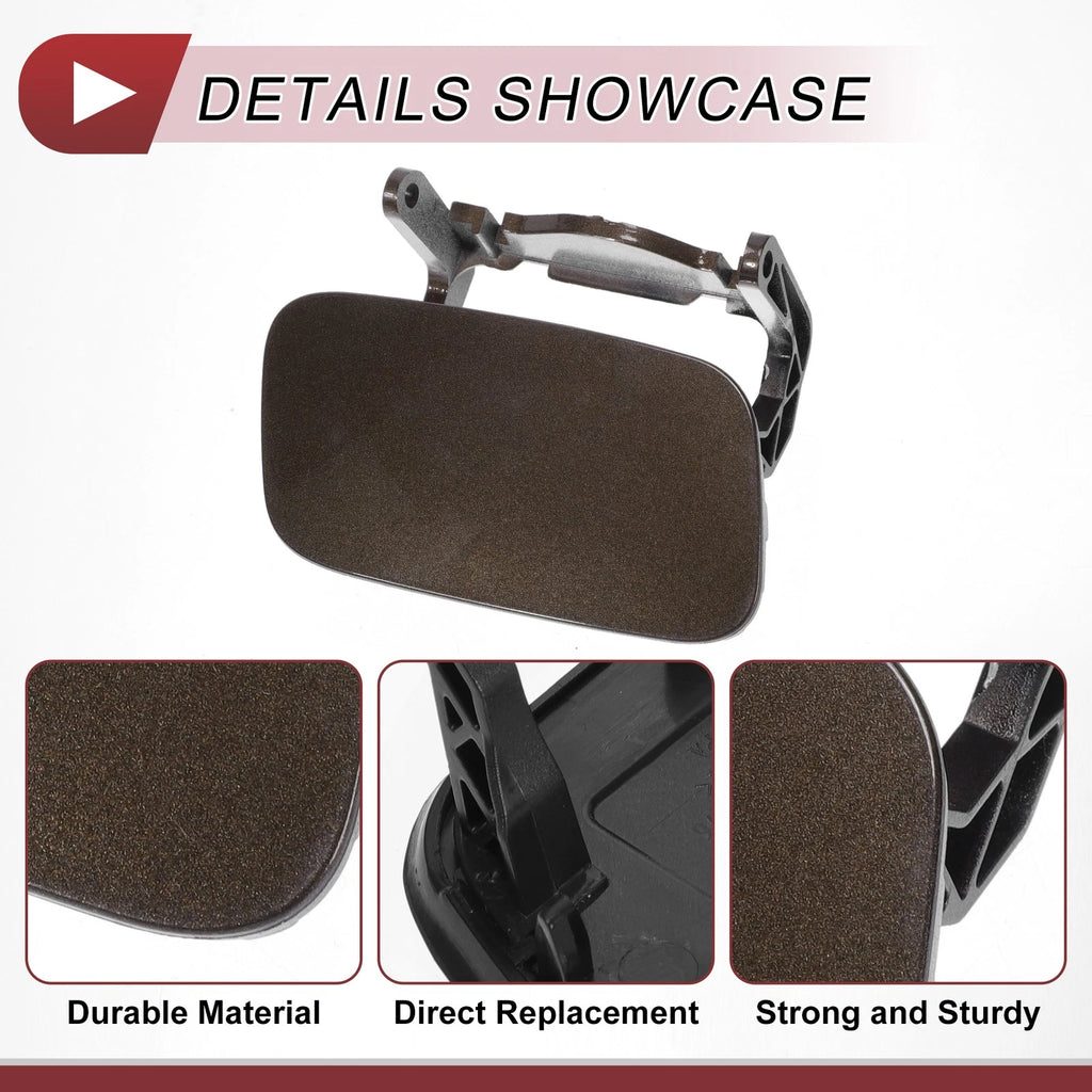 Front Right Washer Nozzle Cover Cap for Audi A4 (2013–2016) 1Pcs Brown