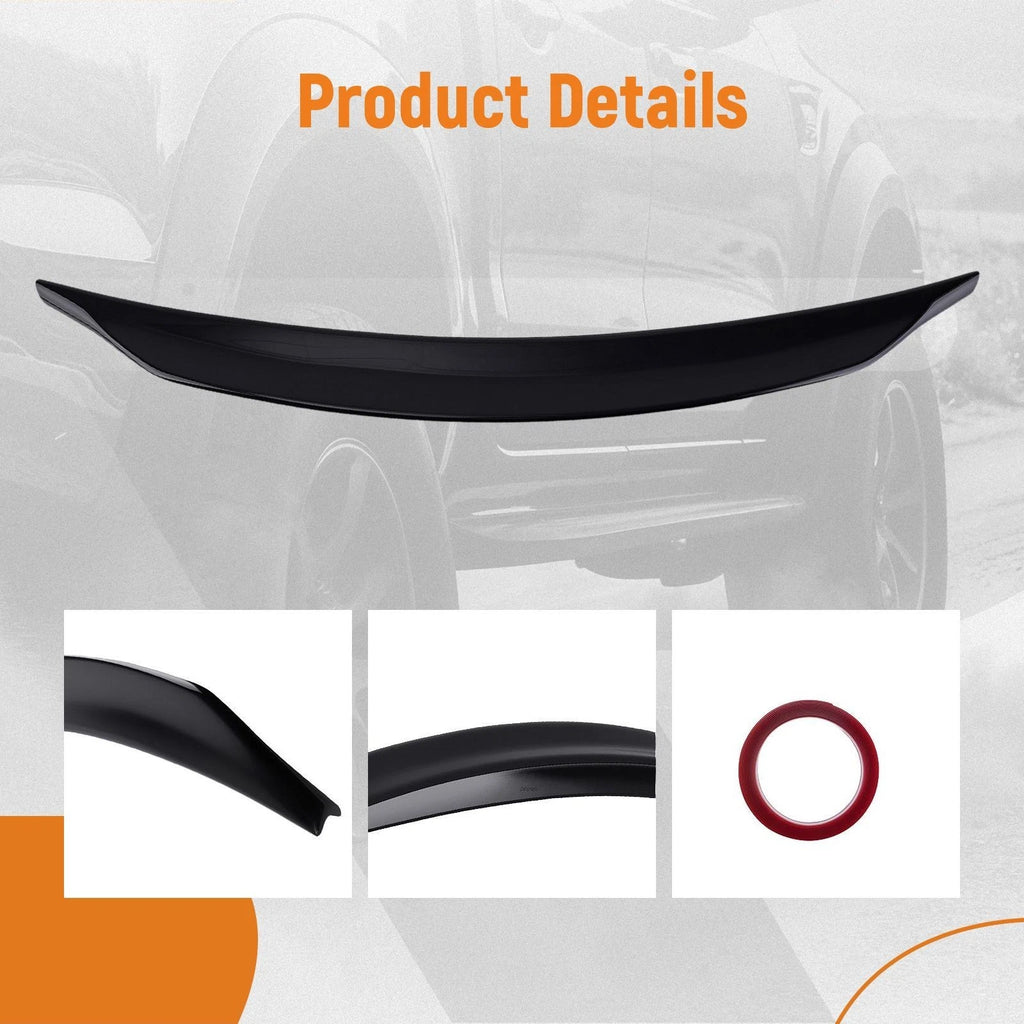Gloss Black Rear Spoiler for Mitsubishi Lancer EX Ralliart (2008-2016)