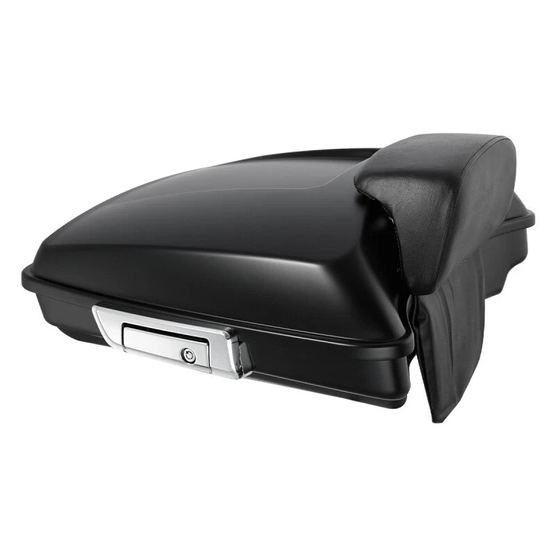 Matte Black Razor Trunk Backrest Pad for Harley Touring Road Glide (2014–2026)