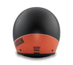 Sun Shield Helmet for Harley-Davidson Victory X14 (3/4, XS, Orange Black Matte)