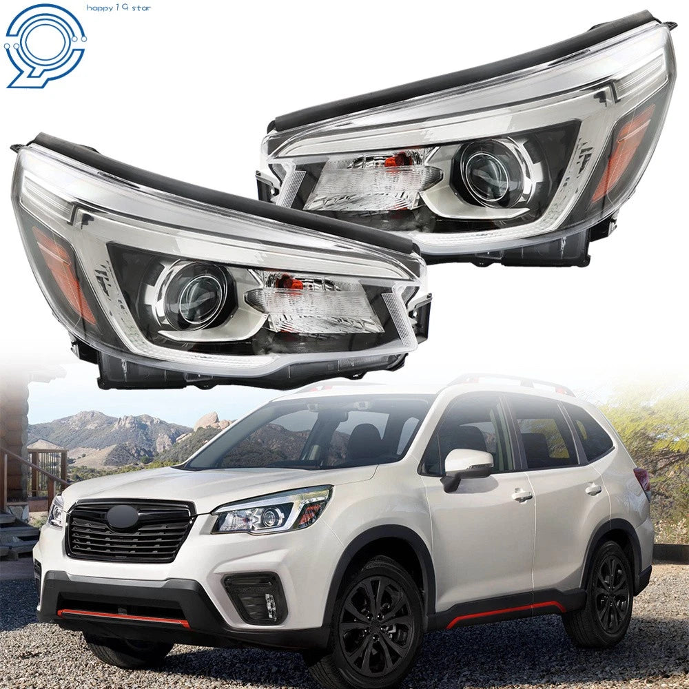 Set of 2 Headlight Halogen LED for Subaru Forester (2019–2020)