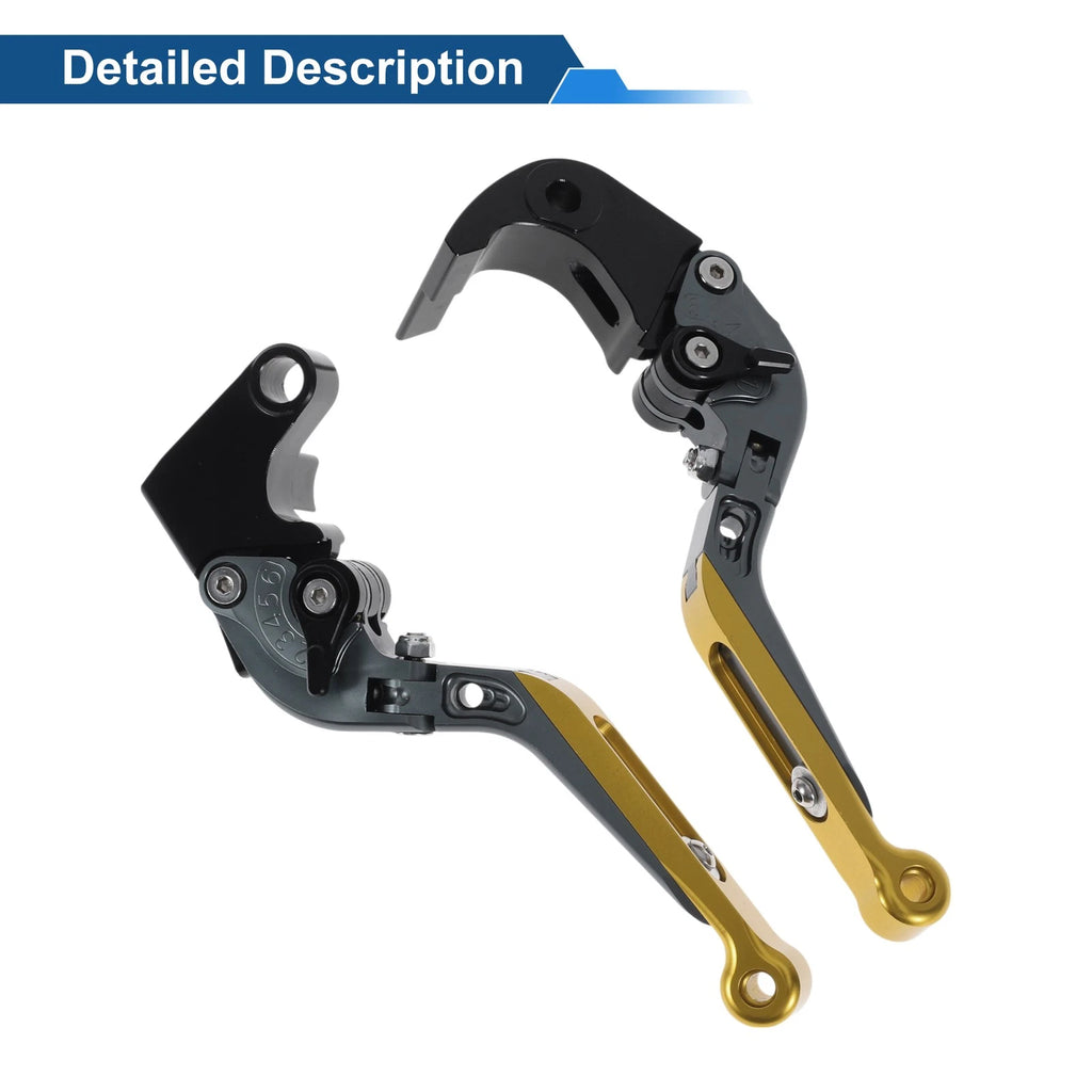 Adjustable Brake Clutch Lever for Honda CBR600RR (2003–2016) Titanium Gold Tone