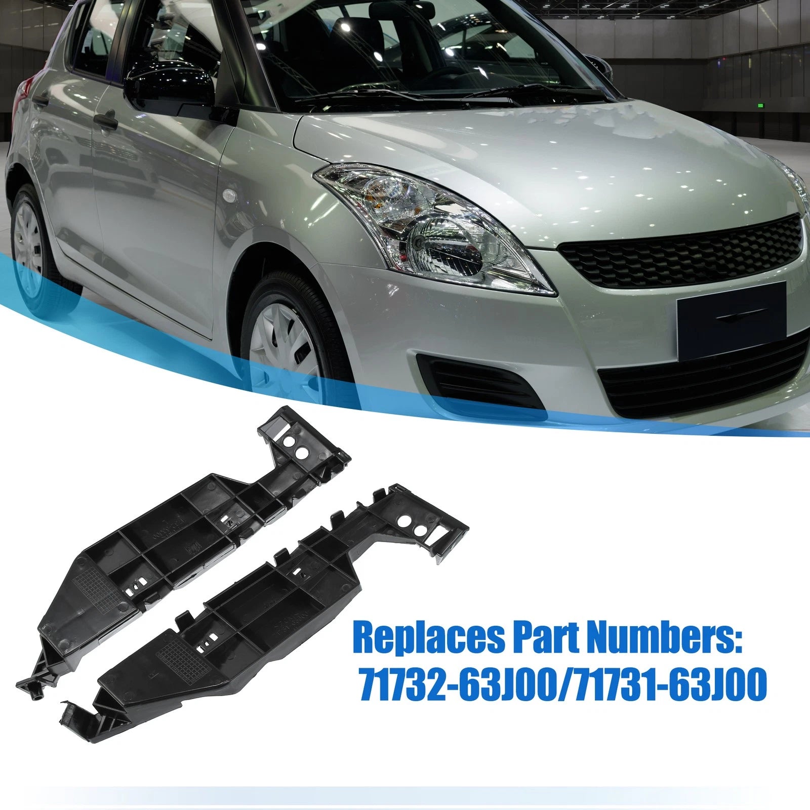 1 Pair Front Bumper Bracket No. 71732-63J00/71731-63J00 for Suzuki Swift (2005)