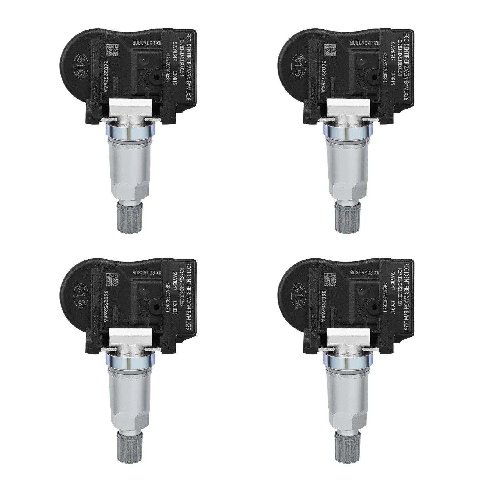 4-Pack Tire Pressure Sensors for Jeep Commander (2006–2007)