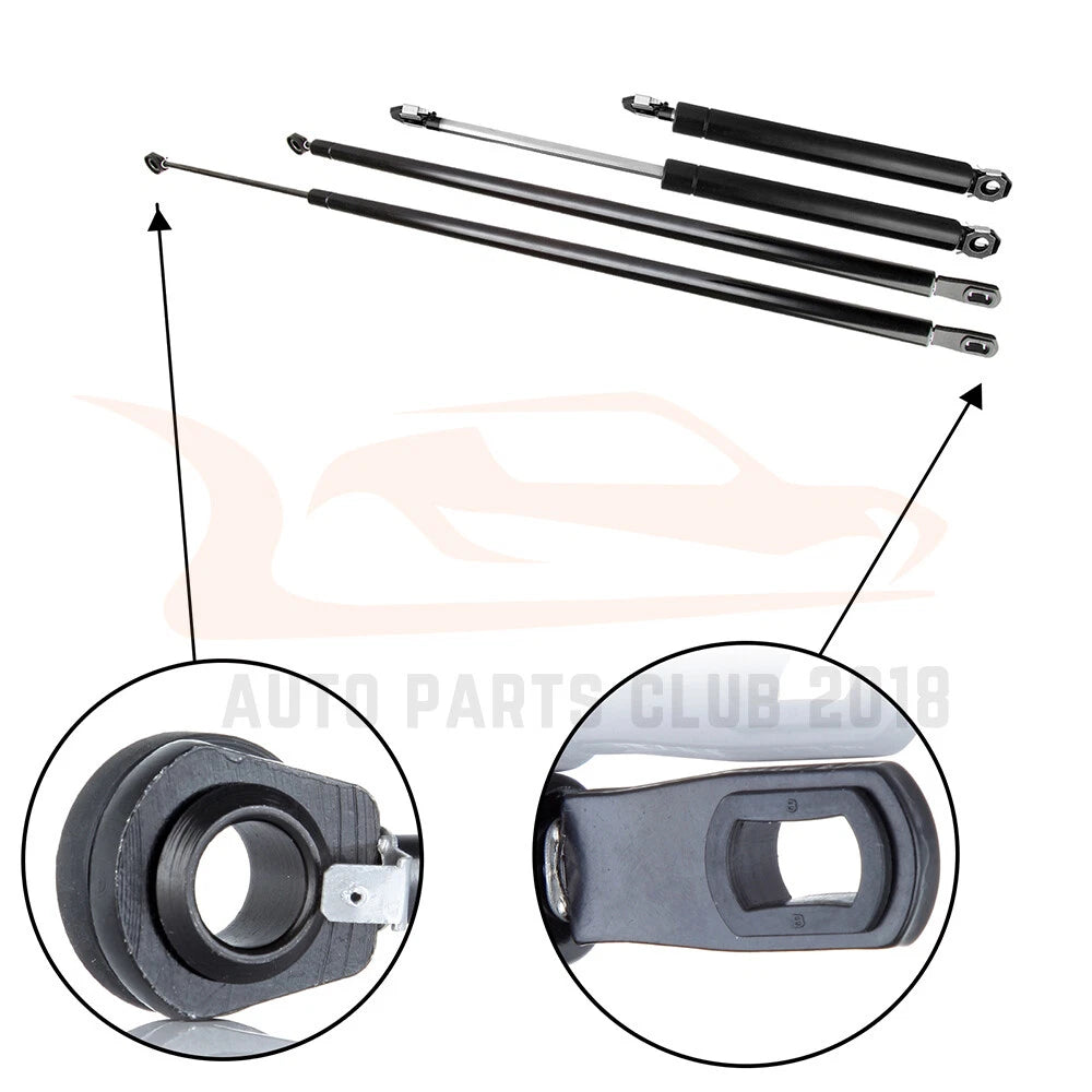 Set of 4 Hood and Hatch Lift Supports for Chevrolet Camaro (1982–1992)
