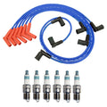 Set of 8mm NGK Wire Set & 6 Denso Iridium Spark Plugs for Ford Ranger Mazda B3000 (1998–2009)