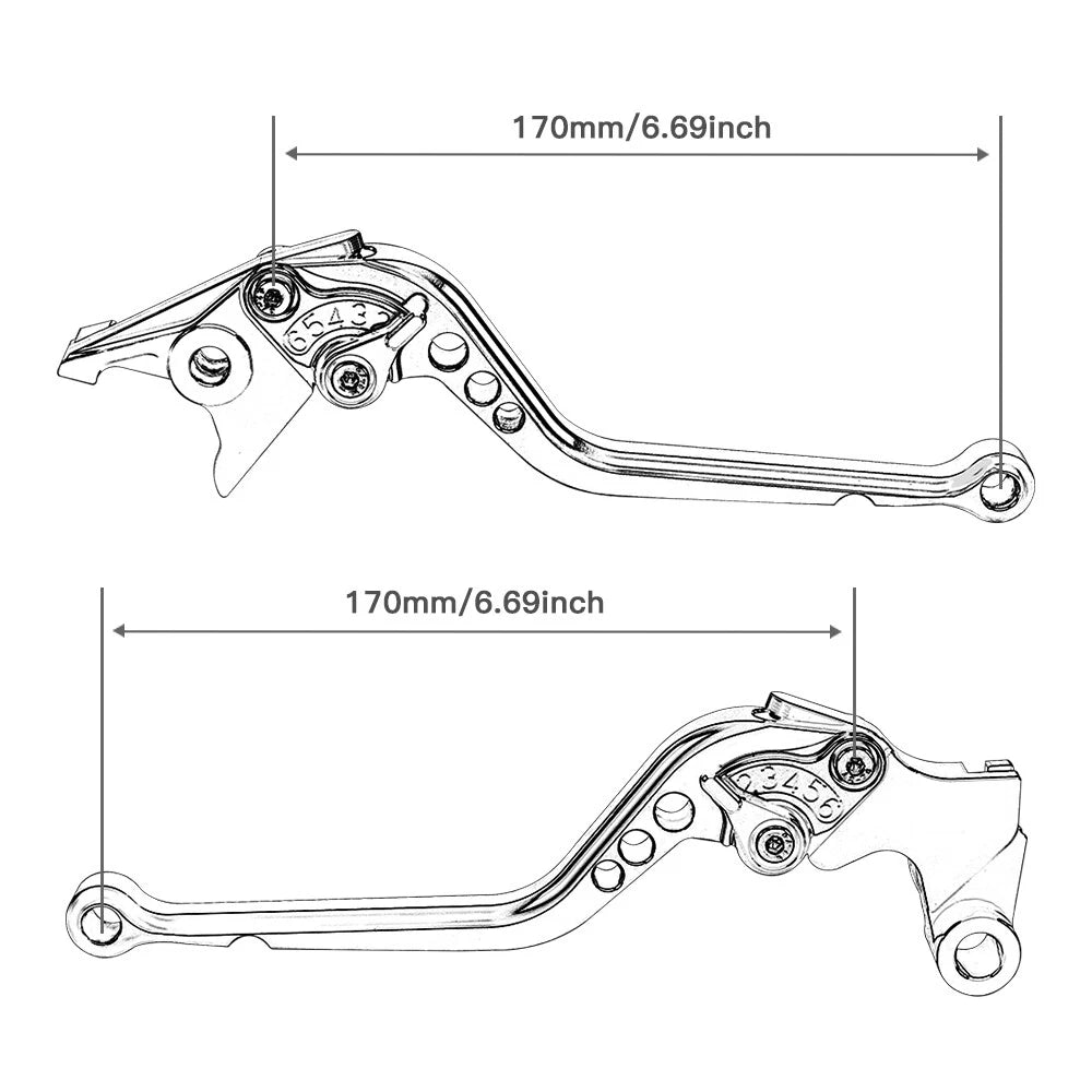 Aluminum Brake Clutch Lever for Ducati 959 Panigale (2016–2018)