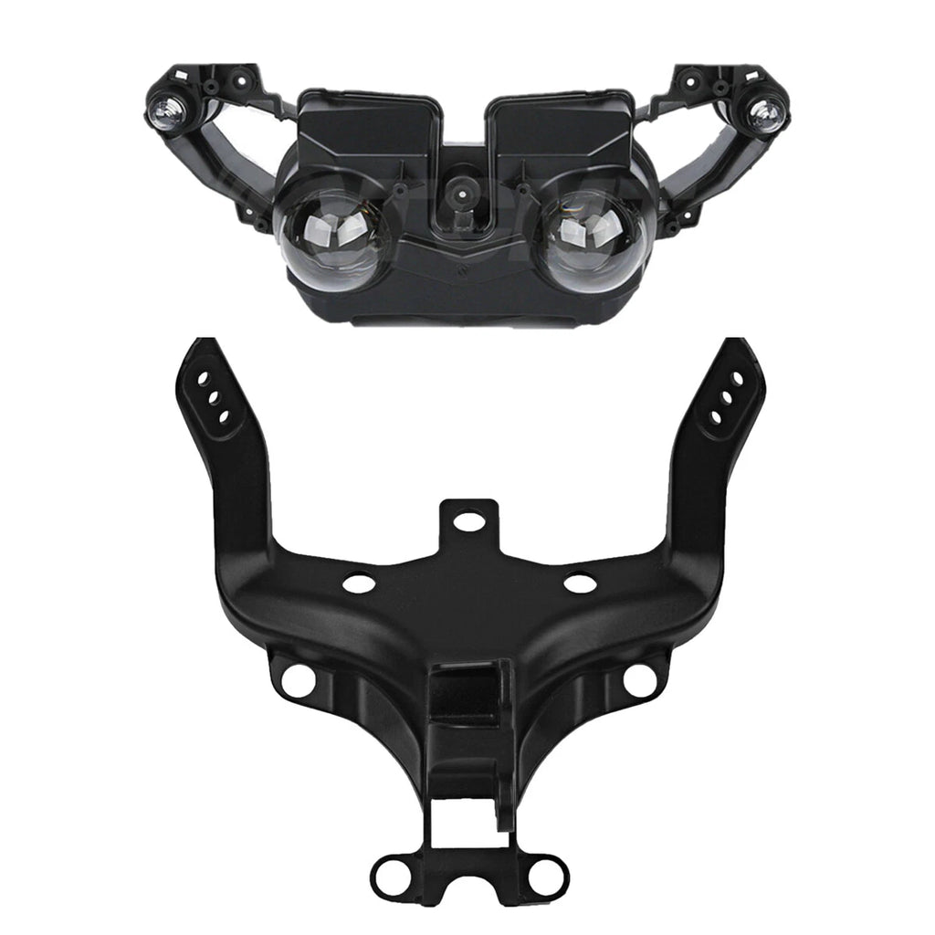 Headlight Assembly & Upper Fairing Stay Bracket for Yamaha YZF R1 (2009–2011)