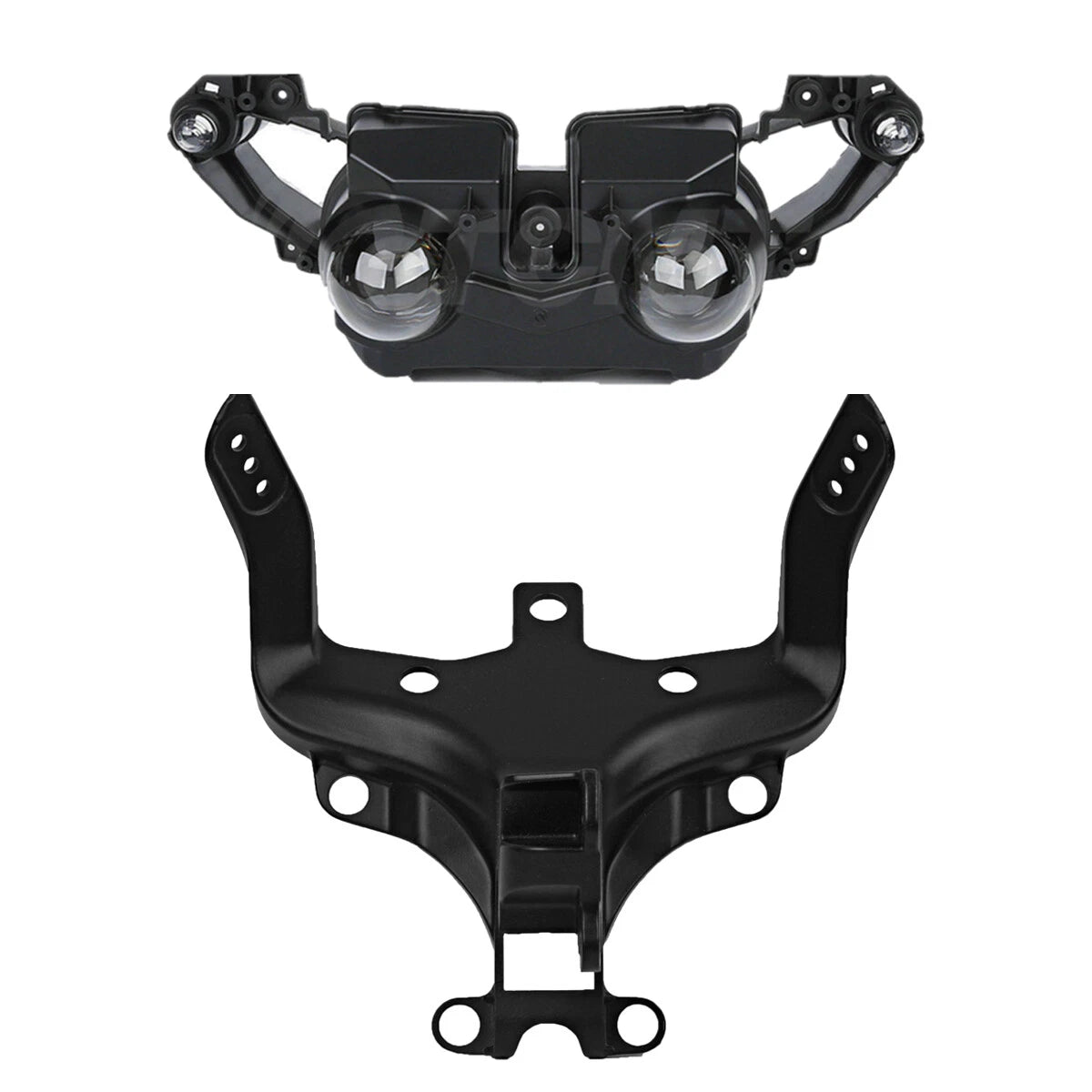 Headlight Assembly & Upper Fairing Stay Bracket for Yamaha YZF R1 (2009–2011)