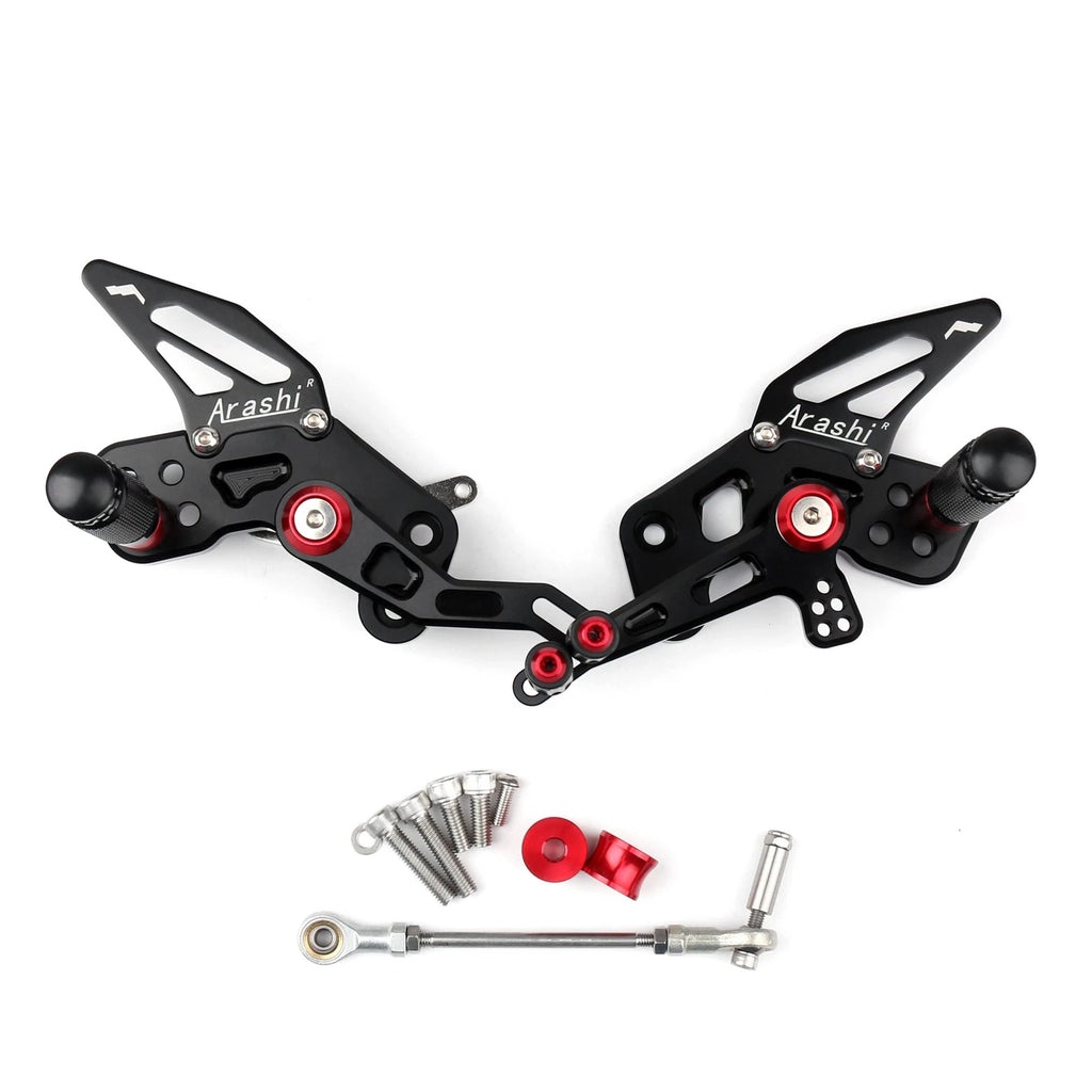 CNC Adjustable Rearsets Footrest Foot Peg for Kawasaki Z125 (2016–2019)