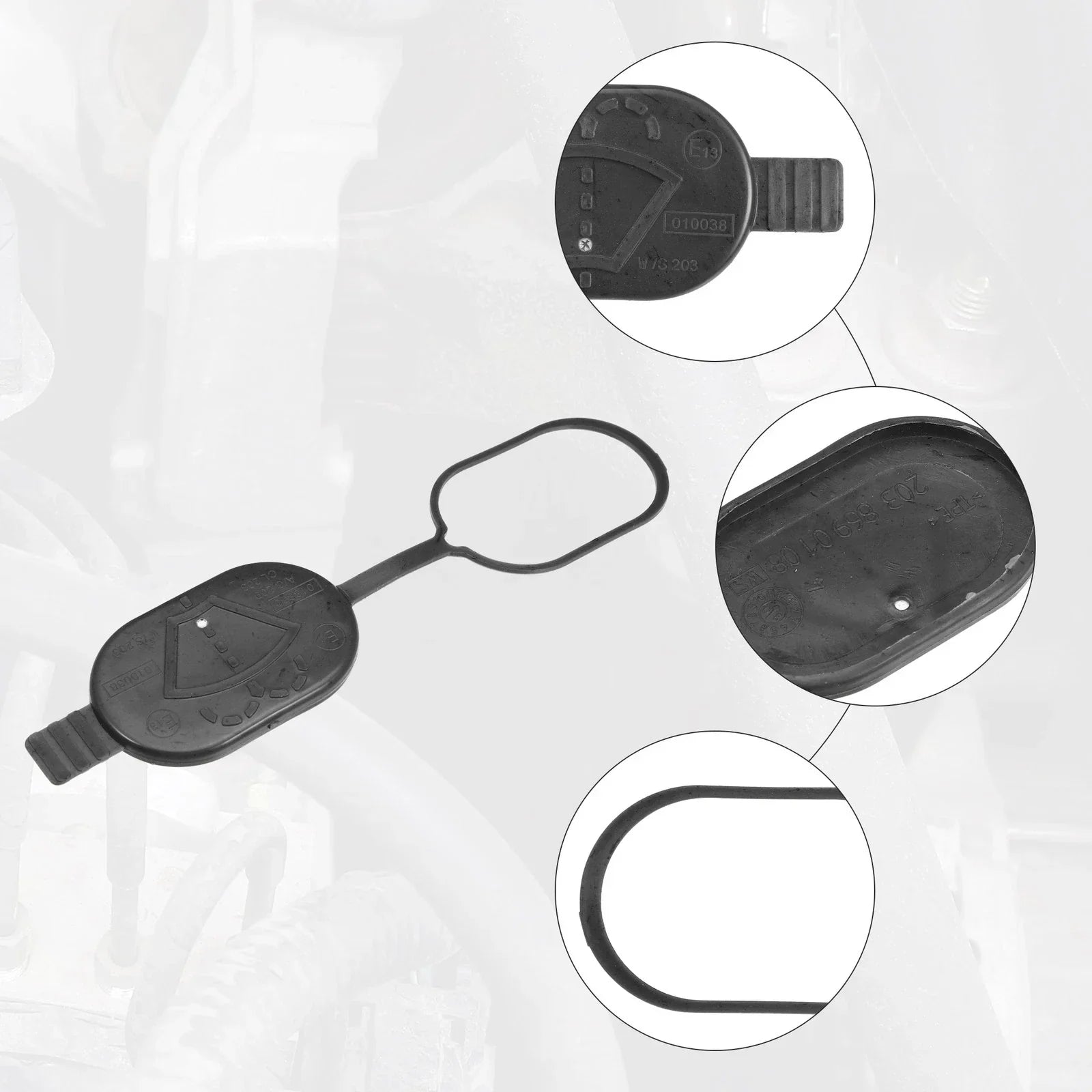 2 x Windshield Washer Fluid Reservoir Caps for Mercedes-Benz CL63 AMG (2007-2014)