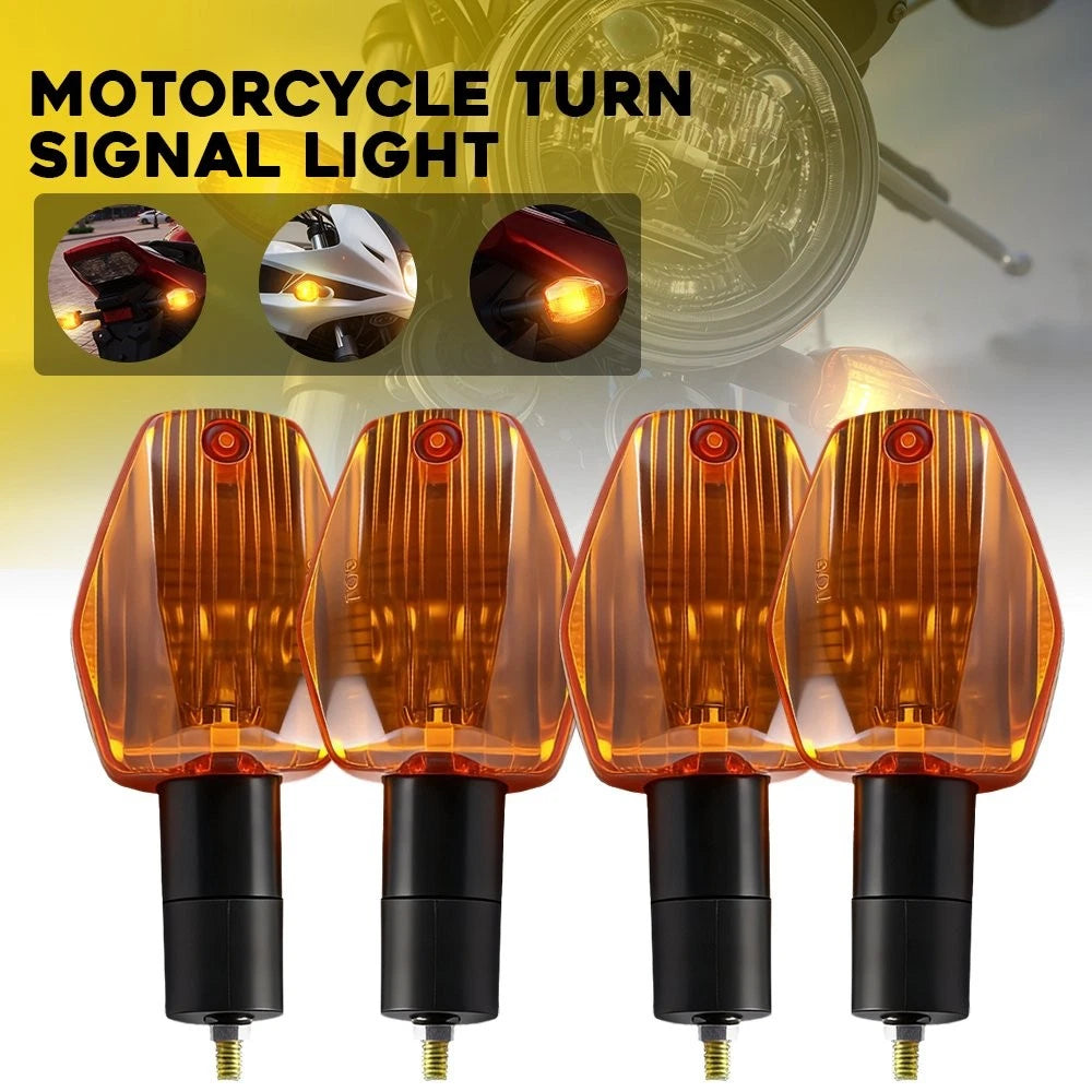 4X Turn Signal Lights for Honda CBR600F3/F4/F4I/CBR600RR (1995–2007) Amber