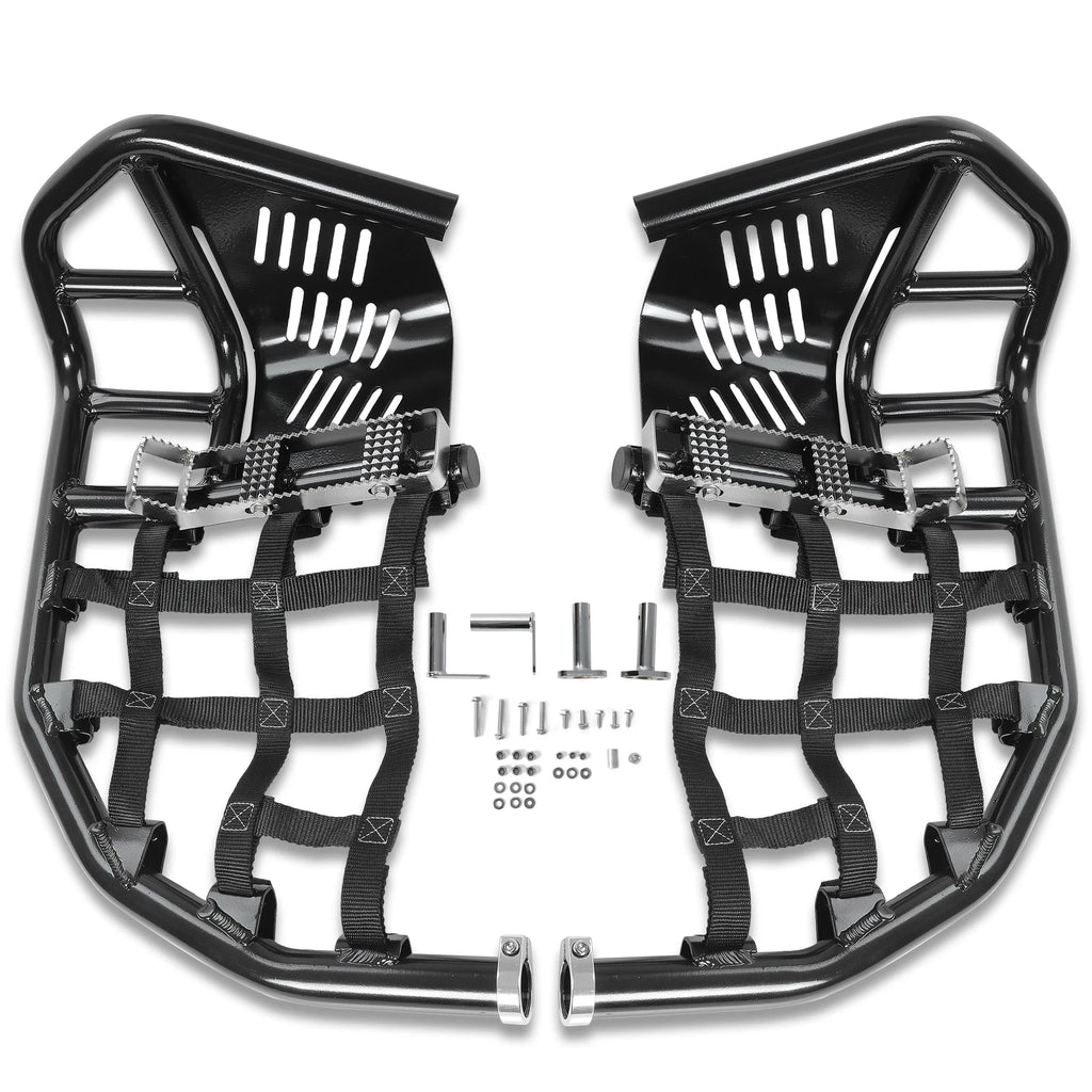 Nerf Bars Heel Guard Pro Peg Pair Black for Honda TRX 450R 450ER (2004–2009)