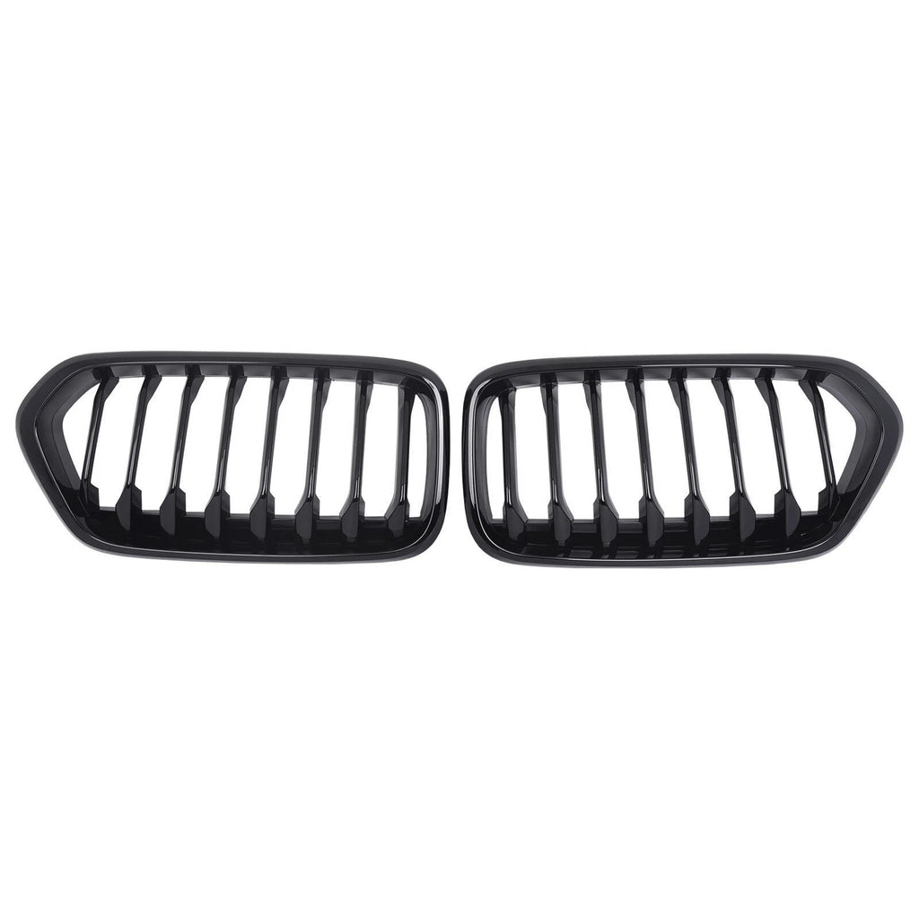 Front Bumper Grille for BMW X2 Series (2018–2023) Gloss Black