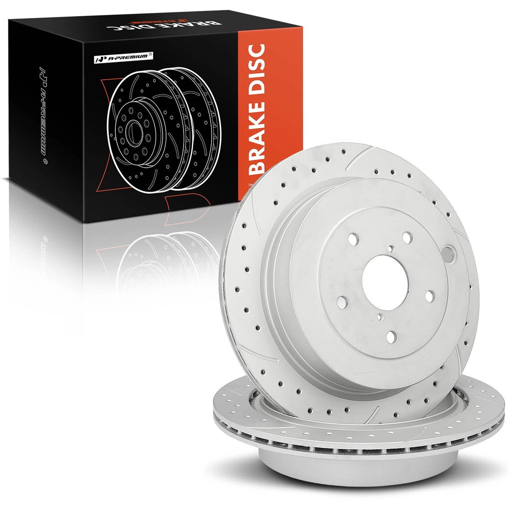 Rear Side Drilled Brake Rotors for Subaru Tribeca (2008–2014)