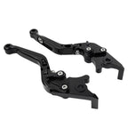 Black Extendable Brake Clutch Levers for Kawasaki Ninja 650R ER6F ER6N (2006-2018)