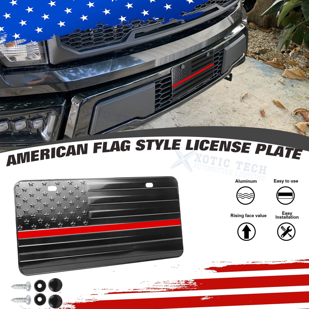 American Front Flag License Plate for US Models (2020-2021)