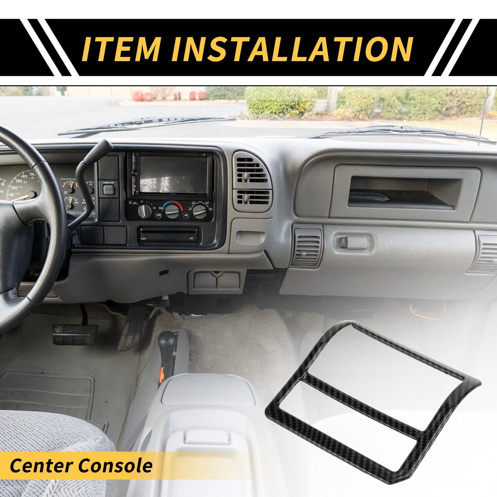 Carbon Fiber Headlight Switch Button Panel Cover for Toyota Tacoma (2024)