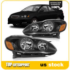 Set of 2 Headlight Assemblies for Toyota Corolla (2003–2008)
