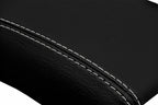 Leather Console Lid Armrest Cover for Nissan Xterra (2005–2015) Gray Stitch