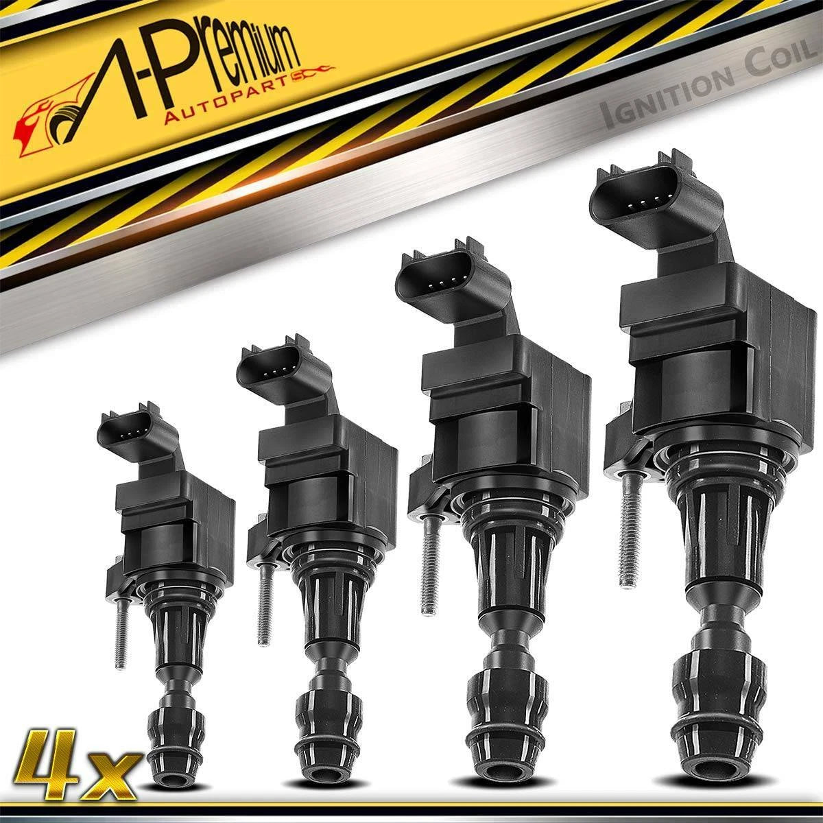 4x Ignition Coil Pack for Chevrolet Equinox Malibu (2010–2017)