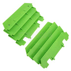 Set of 2 Green Radiator Shrouds for KX125 KX250 (1994–2005) 14037-1310-6W