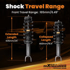 2" Front Strut Shock Absorber for Ram 1500 2WD/4WD (2019–2025)