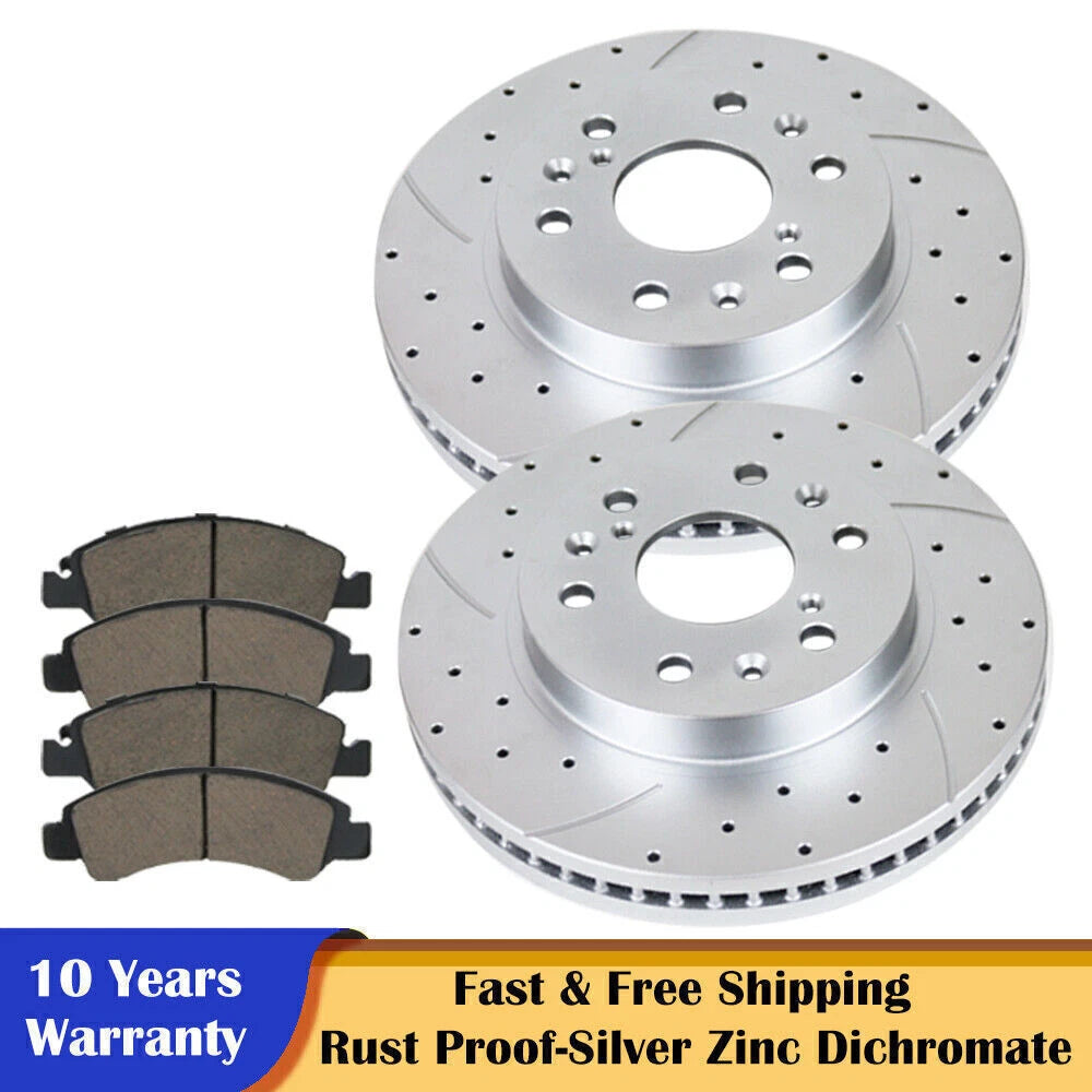 Front Brake Rotors & Pads Kit for Chevy Suburban 1500 GMC Tahoe (2000–2006)