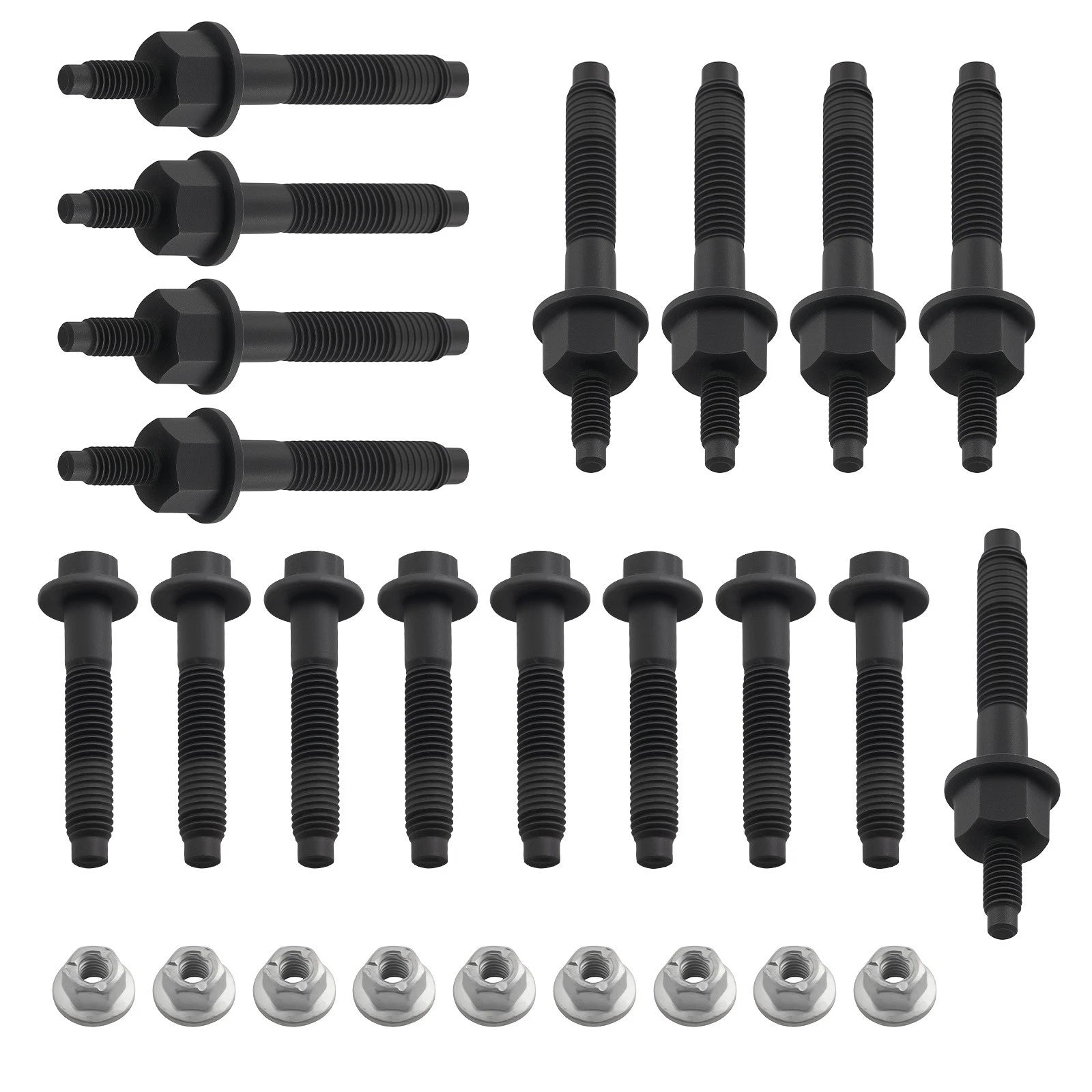 Exhaust Manifold Stud Bolt Nut Kit for Dodge Charger 5.7L V8 (2003–2008)