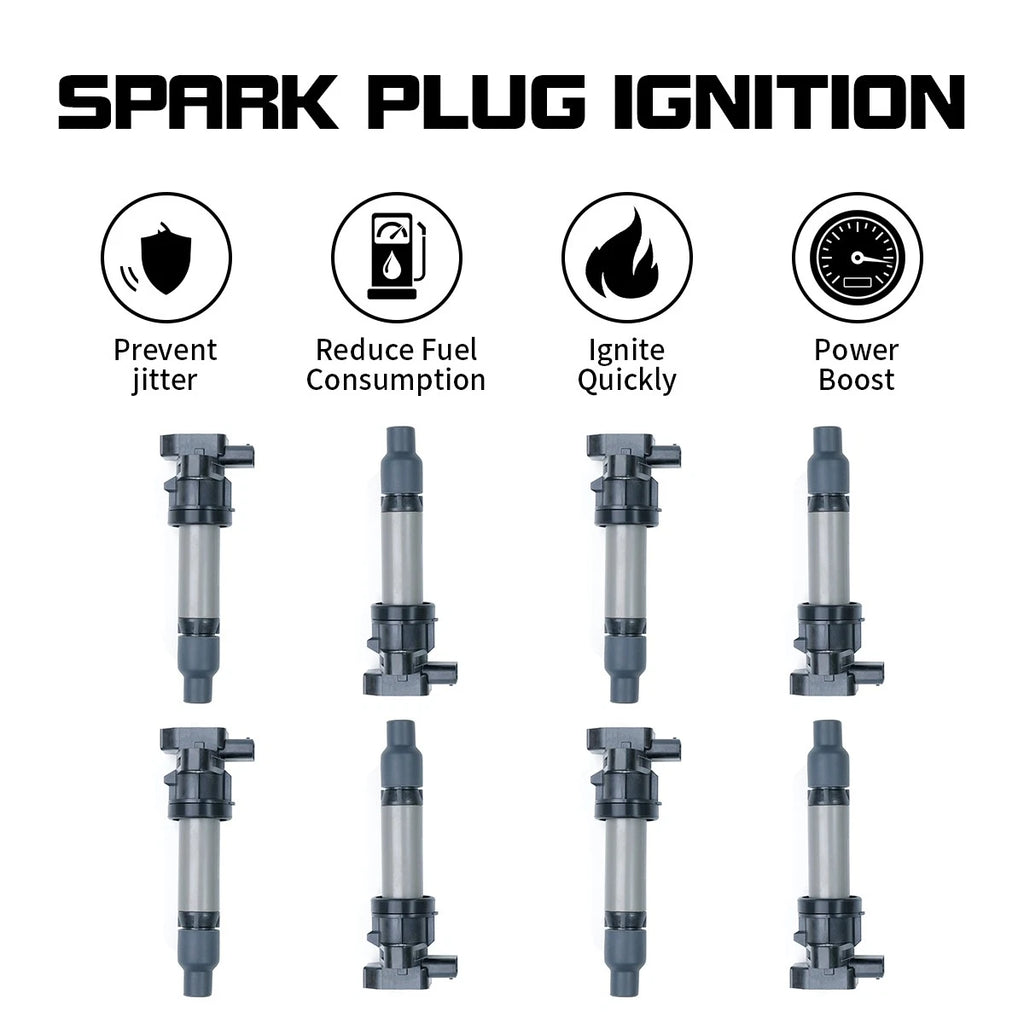 8 Ignition Coil Pack for Cadillac DTS SRX XLR STS (2007–2011) UF564