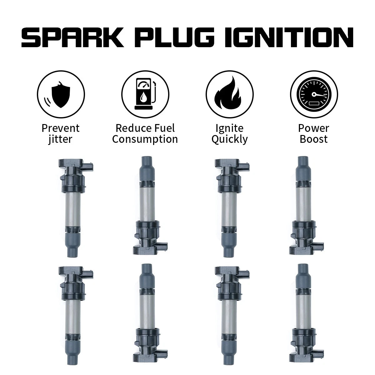 8 Ignition Coil Pack for Cadillac DTS SRX XLR STS (2007–2011) UF564