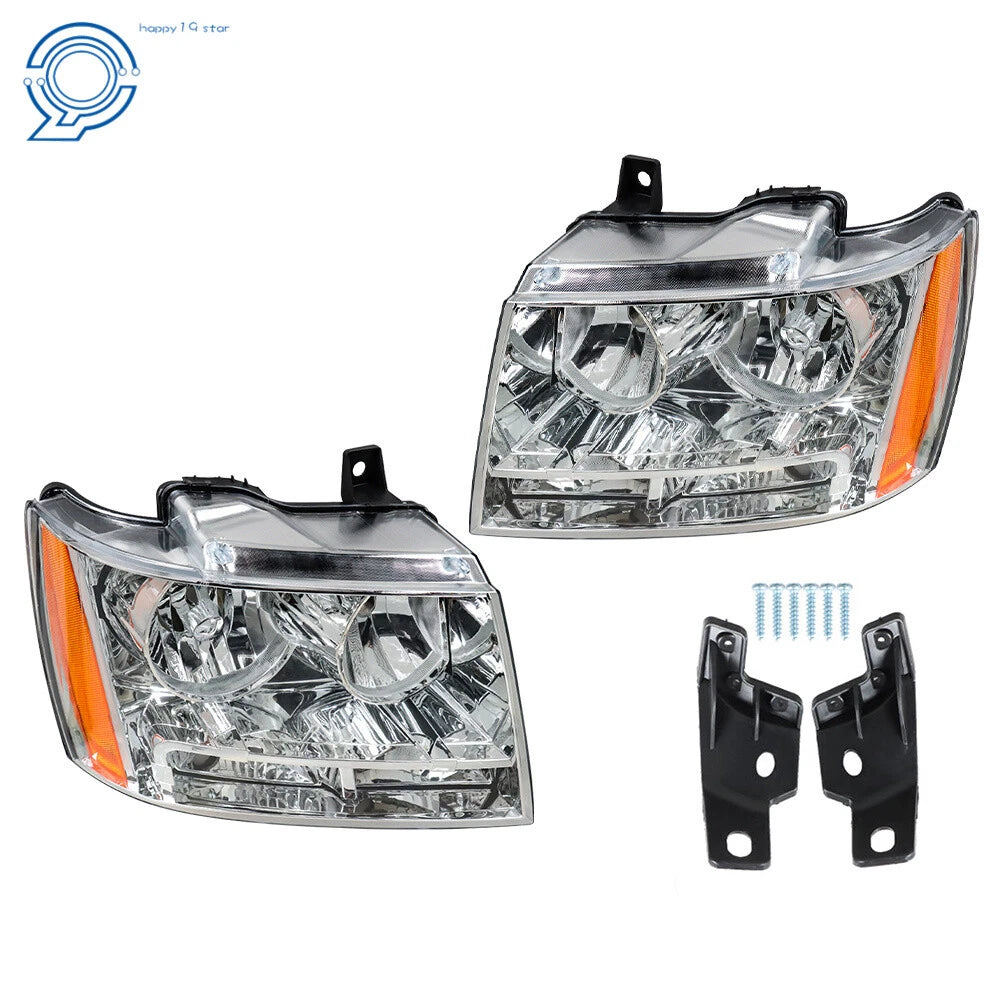 Chrome Headlights for Chevy Avalanche/Suburban/Tahoe (2007-2014)