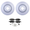 Hella Front Rotors & Bosch QuietCast Disc Brake Pads Kit for Audi A6 Quattro