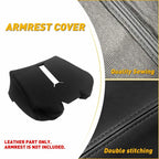 Console Lid Armrest Vinyl Cover for GMC Sierra 1500 (2014–2018) Black