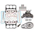 Set of 10 Diamond Head Gasket Bolts & Water Pump Timing Chain Kit for GMC Jimmy (2001)