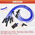 6X Spark Plug Wire Ignition Coil Cable No.12192468 for Chevrolet Impala 