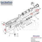 Propeller Shaft Seal Kit for Yamaha Outboard (93210-86M39, 932-1086M-39)